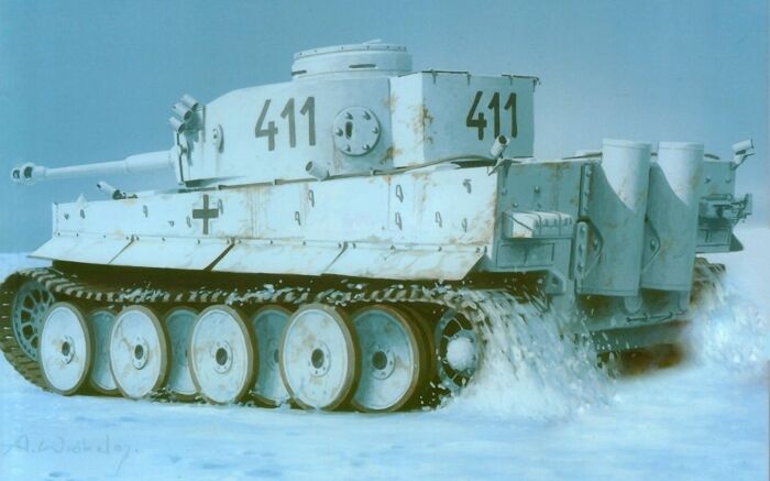 Белый танк мог быть, но только зимой. |Фото: newelhome.com.