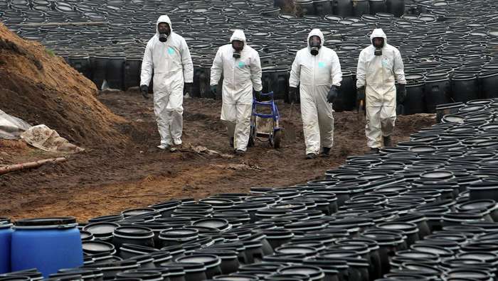 Приходится захоранивать.