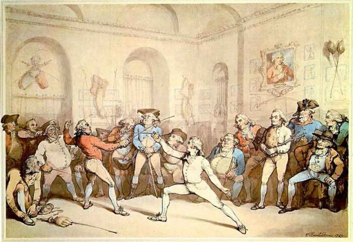 Из выяснения отношений фехтование постепенно превратилось в спорт. |Фото: hmn.wiki.