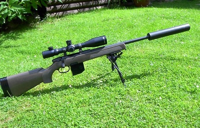 Конечно у немцев была снайперская винтовка. Старушка австрийского производства.