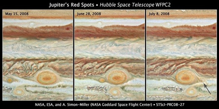 Большое красное пятно Юпитера.