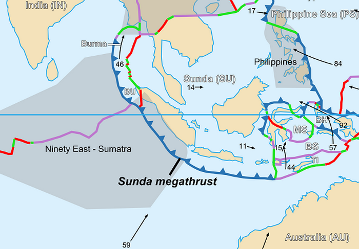 Зондский жёлоб - Рельеф переходных зон на примере Западной Индонезии