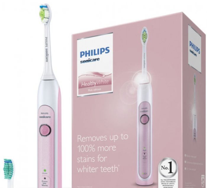 С Philips Sonicare HealthyWhite чистить зубки одно удовольствие.