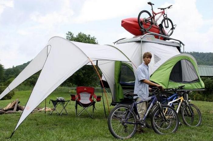 GO-Easy - трейлер, который может превращаться в палатку.