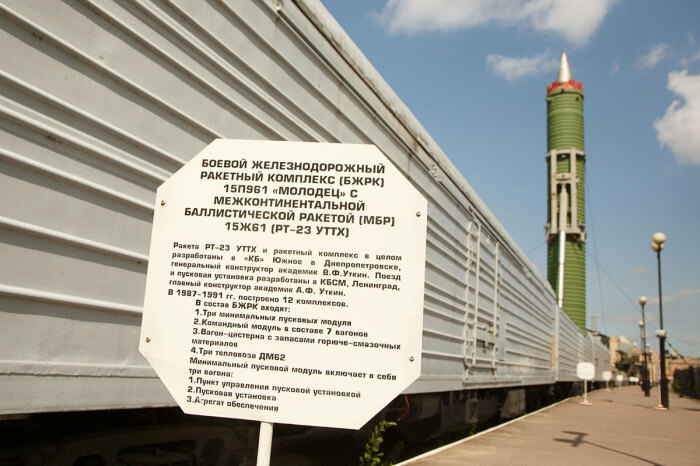 Советский ракетный поезд в музее. |Фото: myseldon.com.