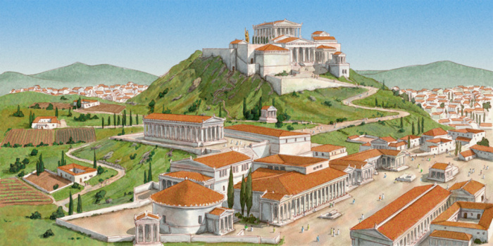 Спарта стала местом паломничества римских туристов. |Фото: blendspace.com.