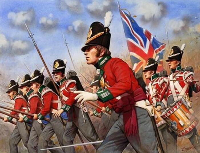 Символом британской армии и пехоты красный цвет станет уже после гражданской войны. ¦Фото: typrishol.ru.