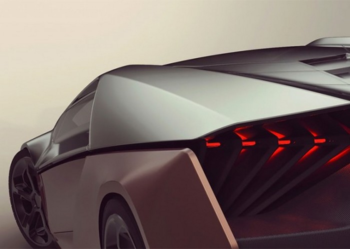 Lamborghini Ganador: агрессивный дизайн и клиновидная форма.