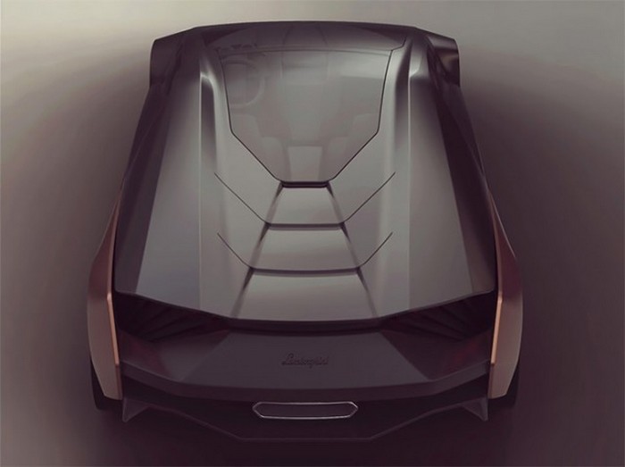 Lamborghini Ganador: вид сзади.