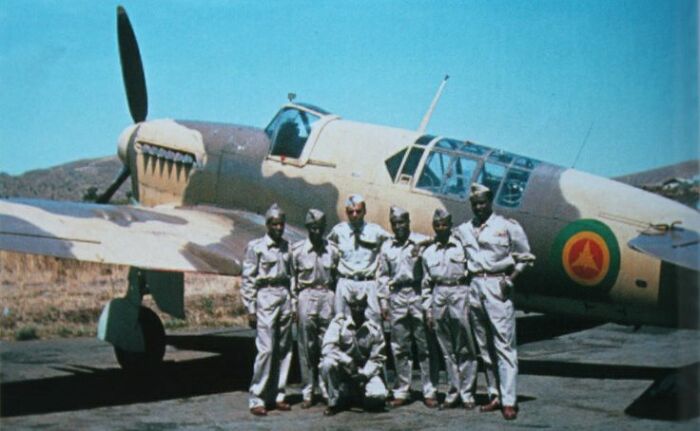 Один из самолетов ВВС Эфиопии во время войны 1977 года. /Фото: Pinterest.