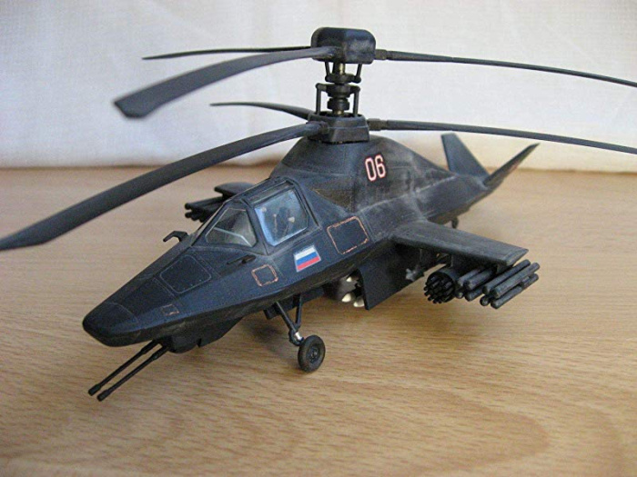 Модель вертолета Ка-58. |Фото: foundation.org.
