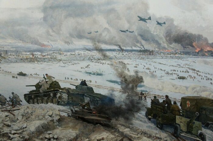 Битва под Москвой была одним из крупнейших сражений Второй мировой войны. |Фото: Twitter.
