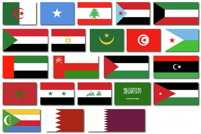 Флаги некоторых исламских стран. |Фото: pixels.com.