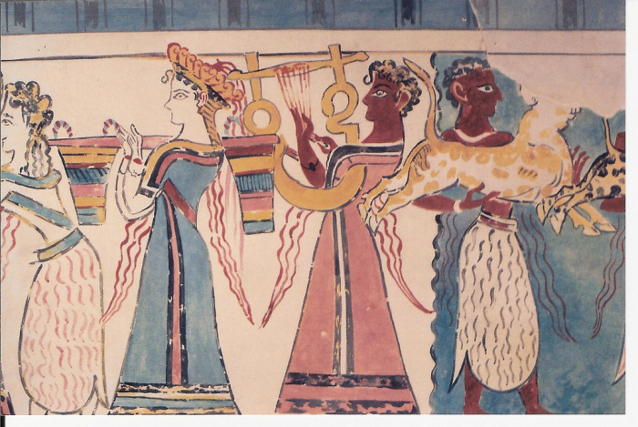А вот фрески эпохи крито-микенской Древней Греции. |Фото: bangkokbook.ru.
