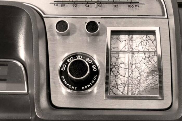 Первый навигатор от Форд в 1964 году. |Фото: auto-liga134.ru.