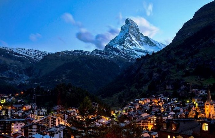 Церматте - городок в швейцарских Альпах.
