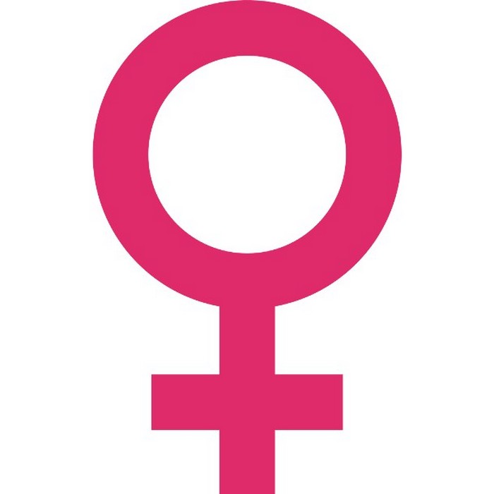 Женский символ «Венера».