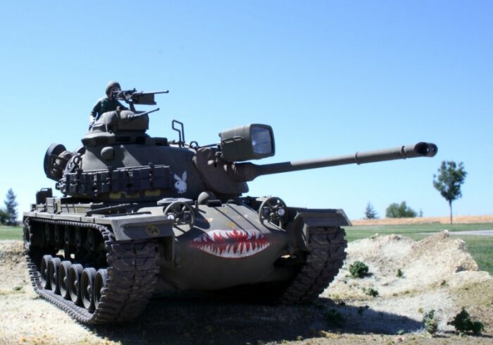 Первый послевоенный танк США. |Фото: nicksmodeltanks.com.