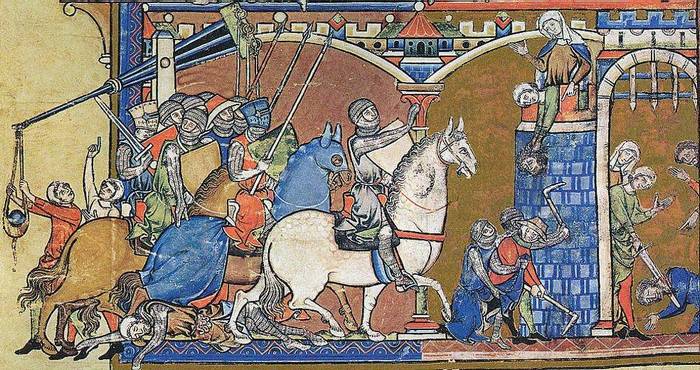 Изображение требуше в Библии Марциевского.