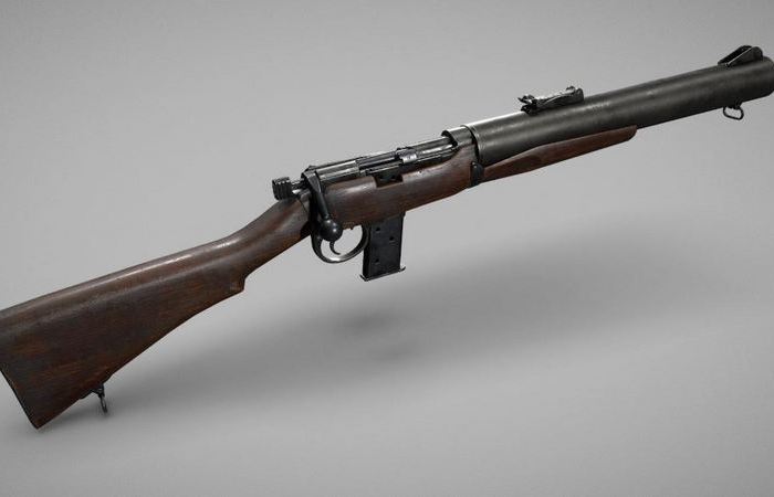 А ещё был вот такой карабин. /Фото: sketchfab.com. 