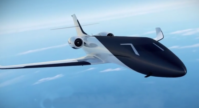 Внешний вид самолёта IXION Windowless Jet.
