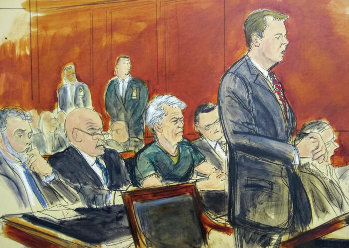 Заседания суда в США рисуют по сей день. |Фото: myseldon.com.