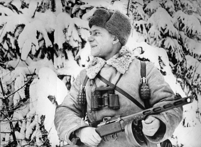 ППШ стал одним из образов советского воина-освободителя. |Фото: war-time.ru.