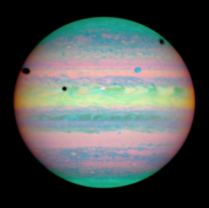 Тройное затмение на Юпитере
