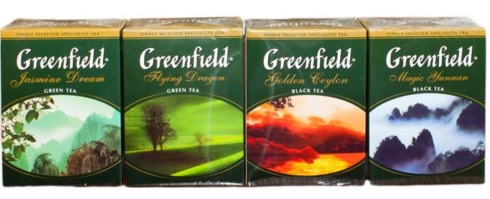 Greenfield - чай из России.