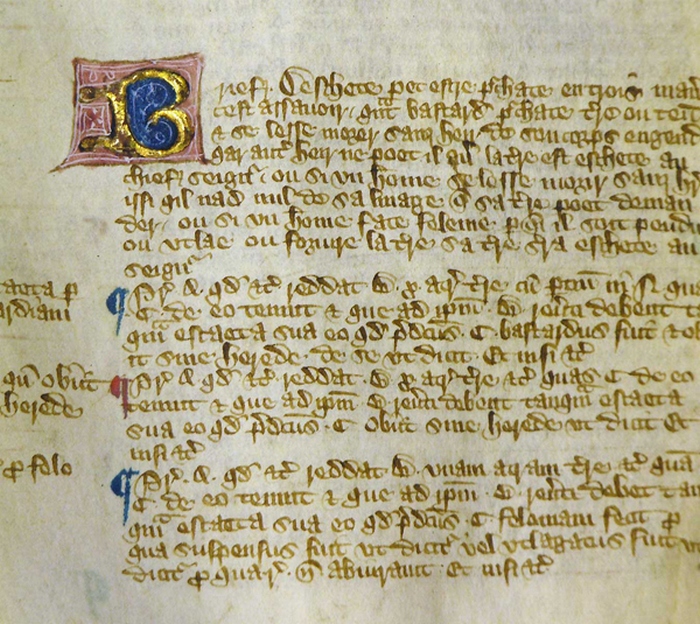 Фрагмент «Великой хартии вольностей», изданной в 1300 году.
