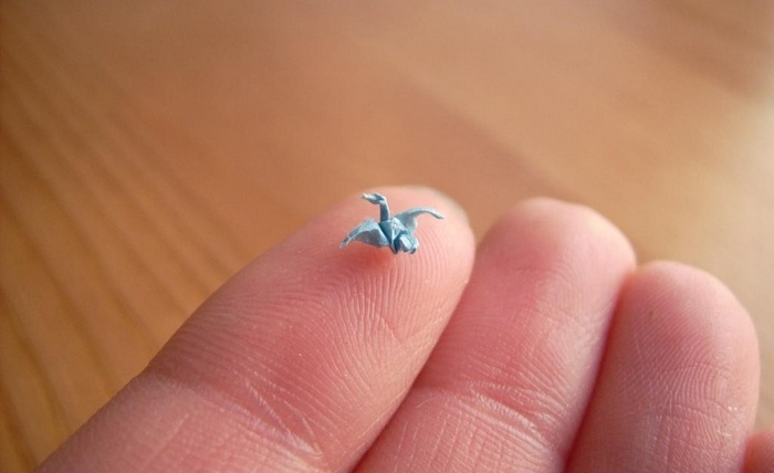 И это не самое маленькое оригами.