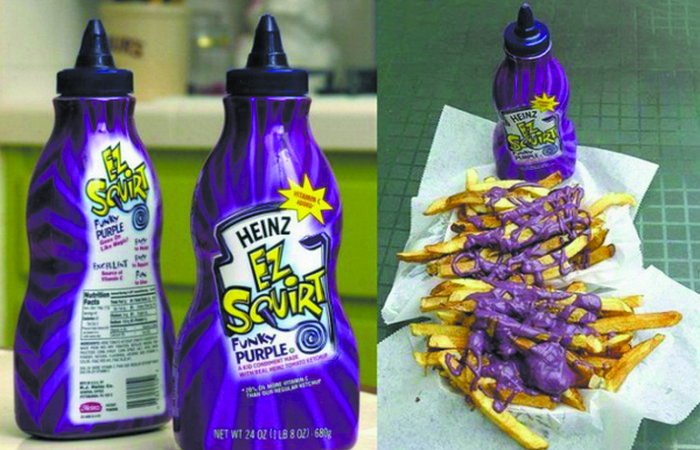 Полный провал: фиолетовый кетчуп Heinz.