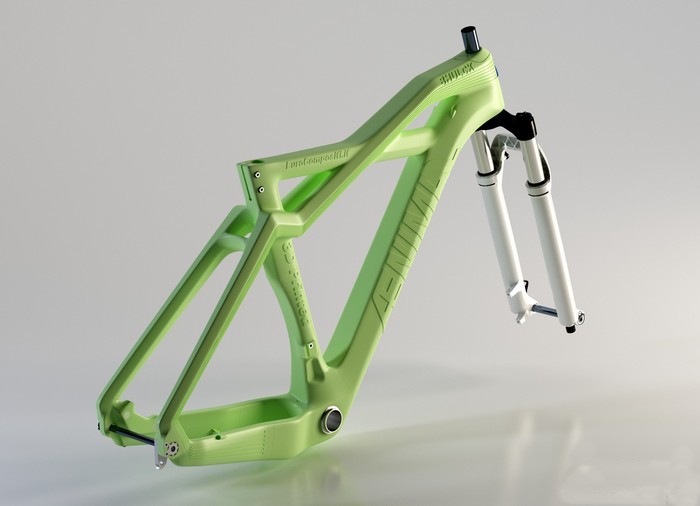 Уникальная велосипедная рама из пилопластика.