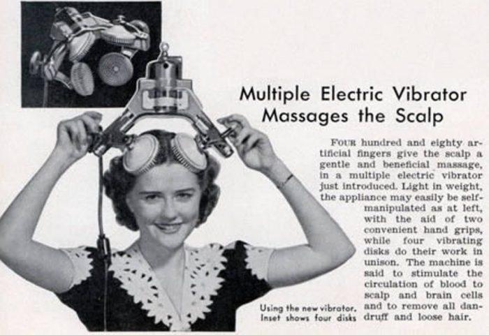 Электрический вибратор-массажер для головы.