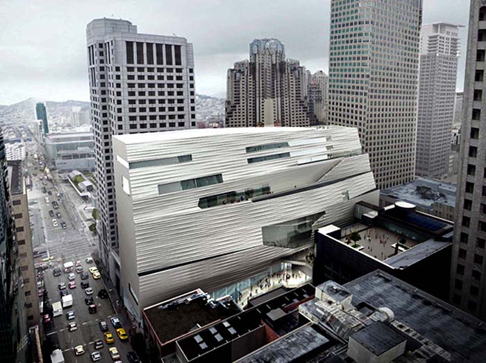 Новое крыло Музея современного искусства в Сан-Франциско, США