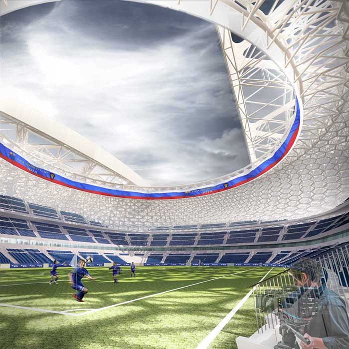 Проект реконструкции стадиона «Динамо» от Эрика ван Эгераата: вид с трибун