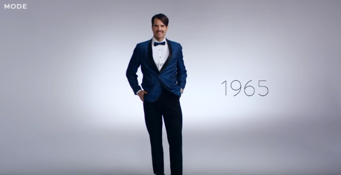 Легендарные шестидесятые годы – это ярчайшее десятилетие в истории мировой моды. В мужских новогодних костюмах появляется больше цвета.