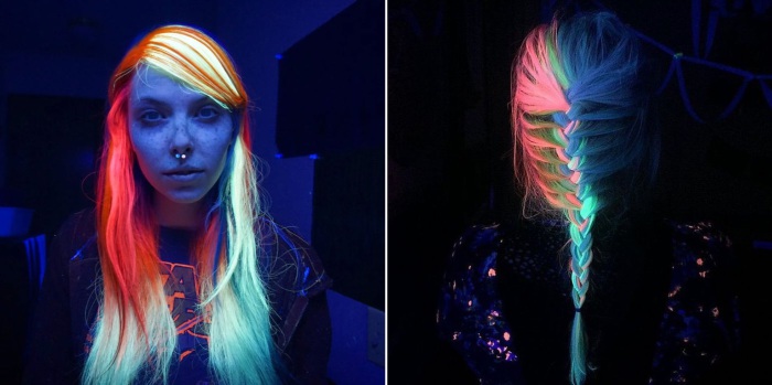 Волосы, светящиеся в темноте, - новый тренд, который «взорвал» интернет.