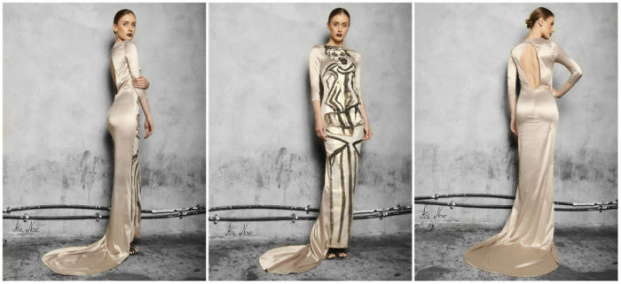 Платья с принтами в стиле винтажного цирка от Анны Новик и Веры Холоштенцу.