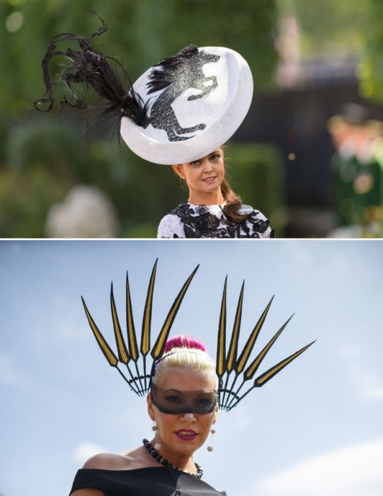 Необыкновенные головные уборы с открытия традиционных королевских скачек Royal Ascot-2015.