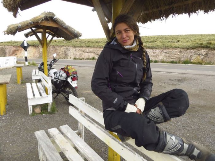 Паулина из Чили исполнила свою мечту благодаря мотоциклу.