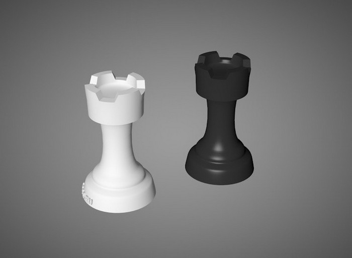 Шахматные фигуры, напечатанные на 3D-принтере