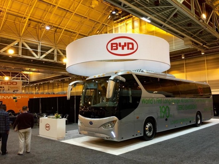 BYD C9 – первый в мире междугородний электрический автобус