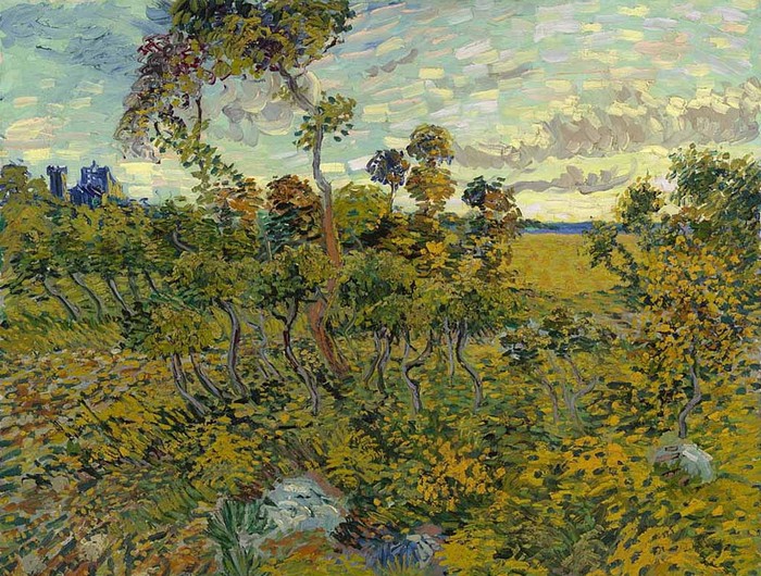 Закат в Монмажуре - неизвестная картина Ван Гога