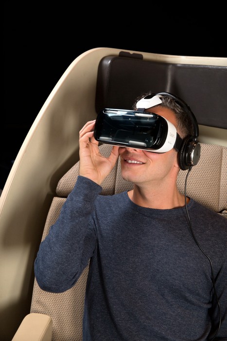 Очки виртуальной реальности от Samsung для пассажиров авиакомпании Qantas
