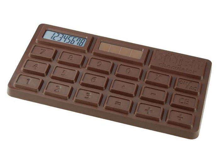 Плитка шоколада с калькулятором hocolate Deluxe Calculator внутри