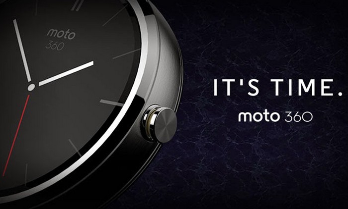 Круглая упаковка уникальных «умных» часов Motorola Moto 360