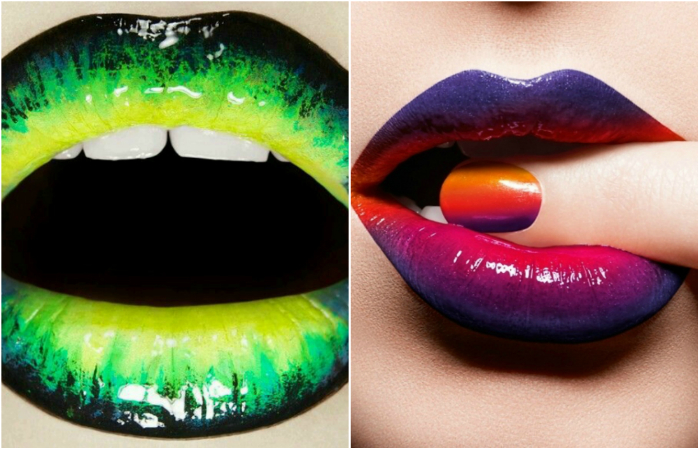 Идеи стильного и оригинального макияжа губ.