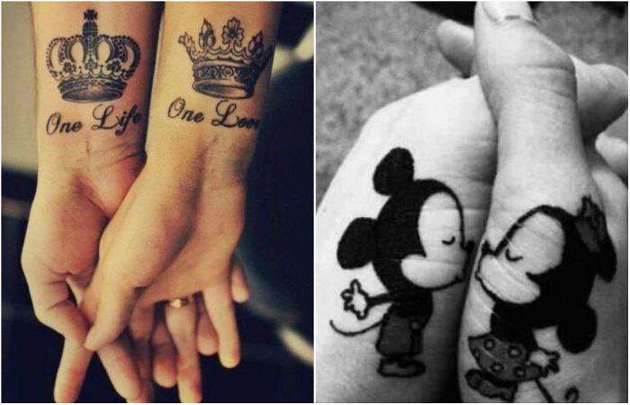 Современные пары, которые закрепили свою любовь татуировками.