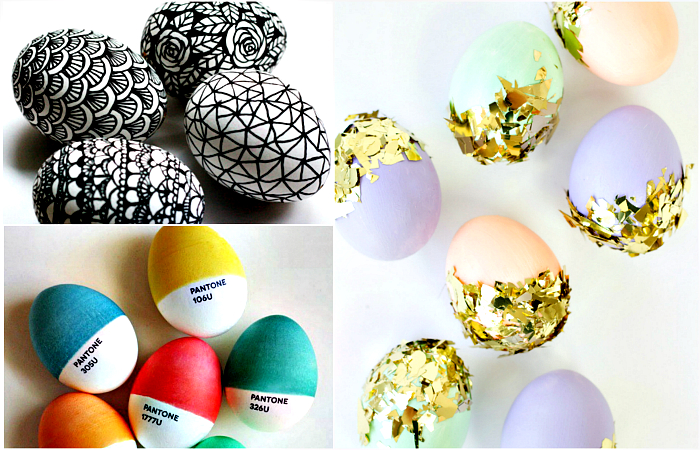 Стильные и оригинальные идеи декора яиц.